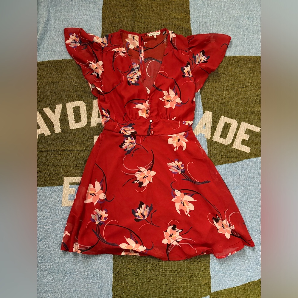 Charlotte Russe Flowy Red Dress